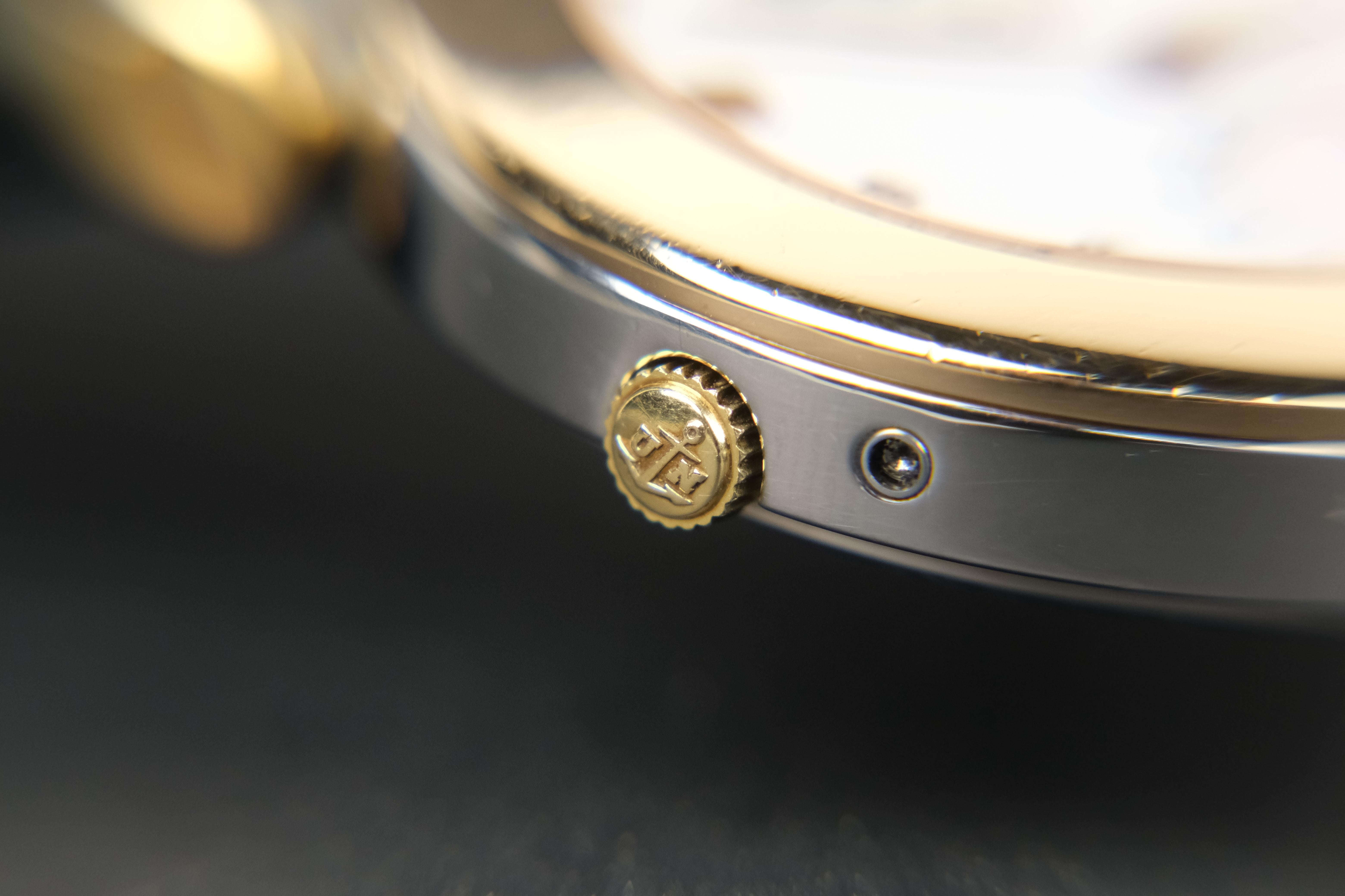 Vintage Ulysse Nardin Isaac Newton 18k and Stainless Steel Automatic Wristwatch 7