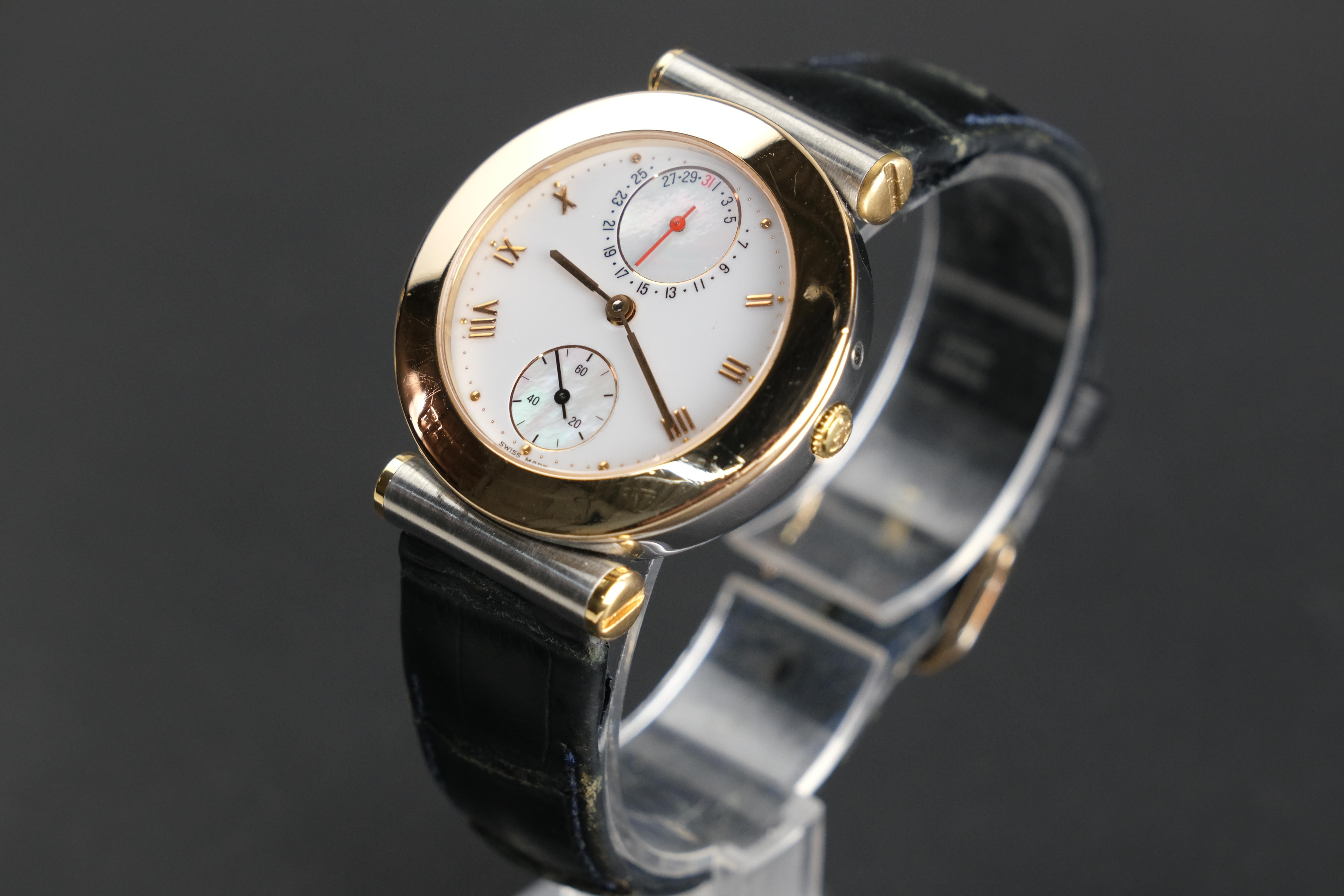 Men's Vintage Ulysse Nardin Isaac Newton 18k and Stainless Steel Automatic Wristwatch