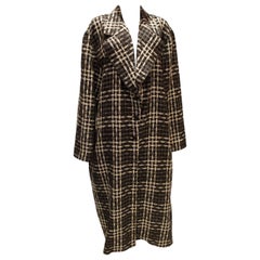 Vintage Umberto Ginnocchetti Black and White Wool Coat Vintage Umberto Ginnocchetti Black and White Wool Coat