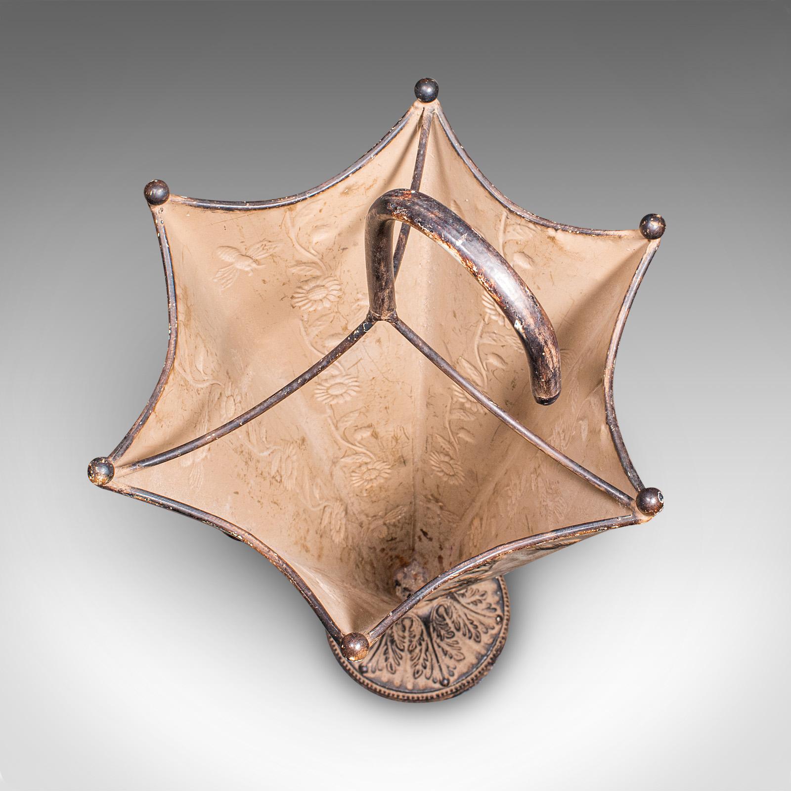 Portaombrelli d'epoca, inglese, Art Nouveau Revival, Vaschetta raccogli gocce per ingresso in vendita 1