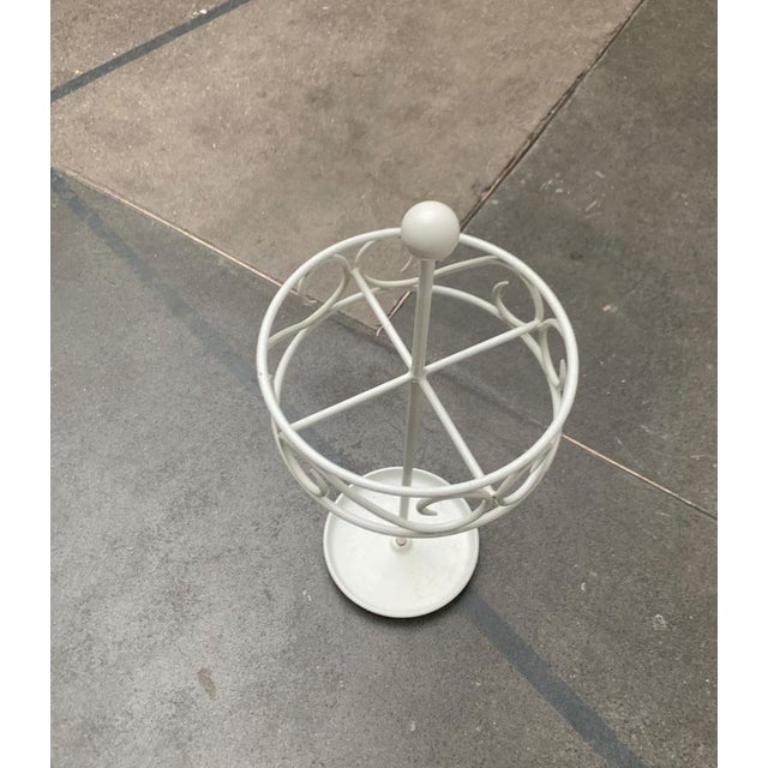 Vintage Umbrella Stand in Metall, 1970er Jahre im Angebot 4