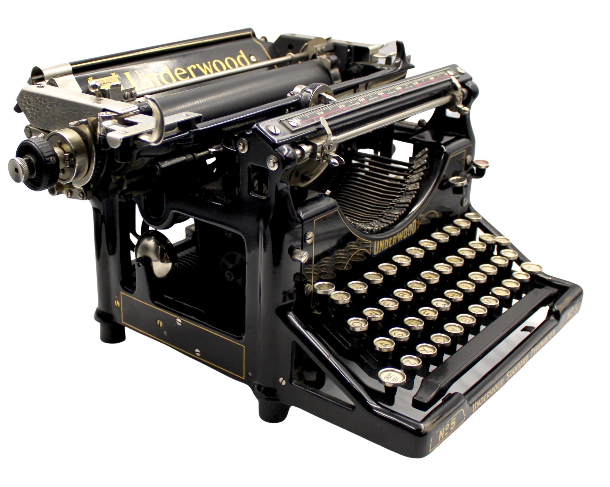 Early 20th Century Vintage Underwood Standard Typewriter No. 5, 1924