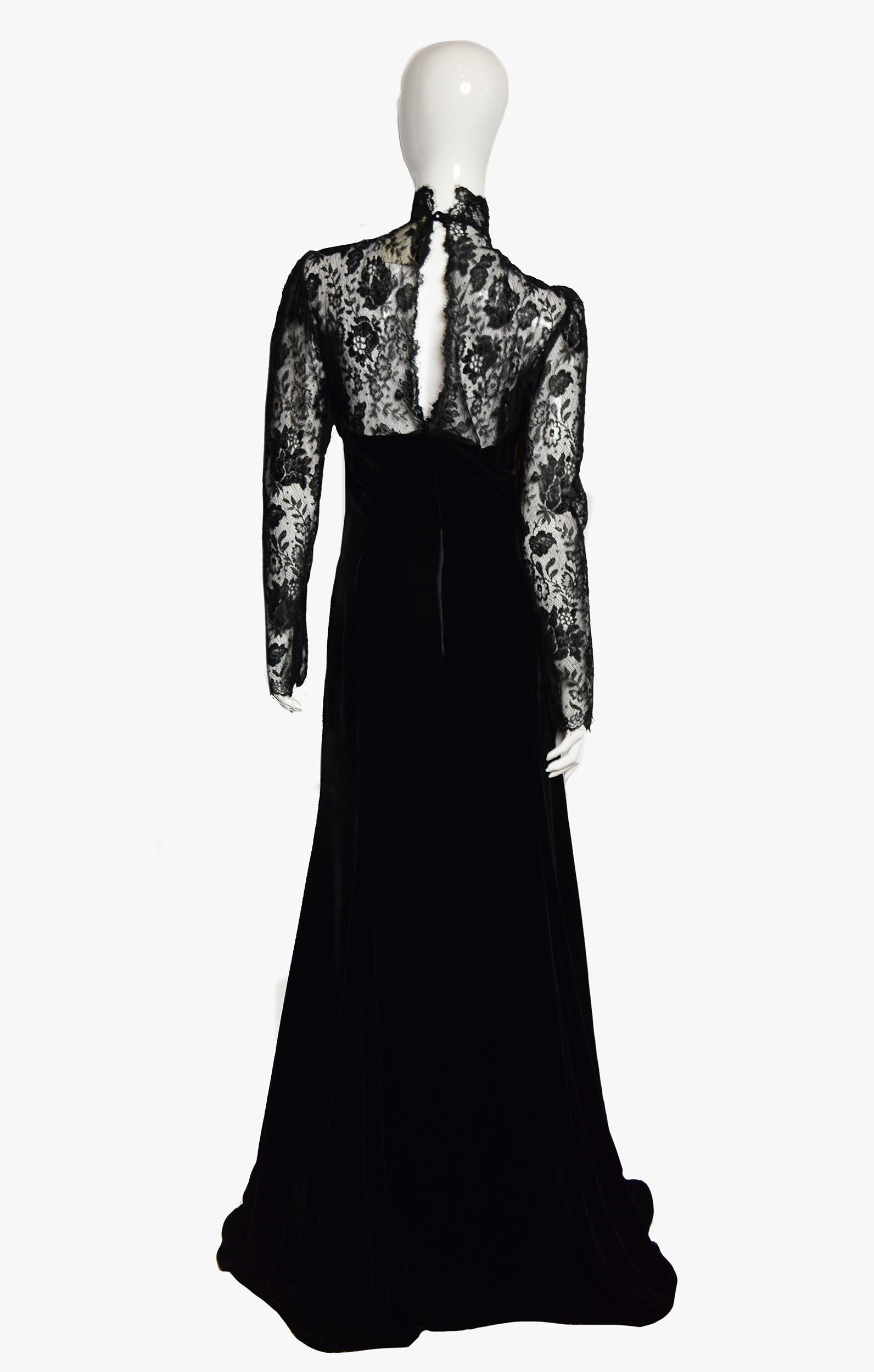 Vintage Ungaro Haute Couture Evening Dress, 1980s In Good Condition For Sale In New York, NY