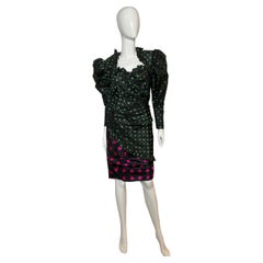 Vintage Ungaro Parallele Draped Silk Dress, 1980s