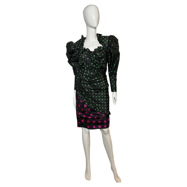 1960s Ungaro Parallele Quirky Dot Dress main image 1