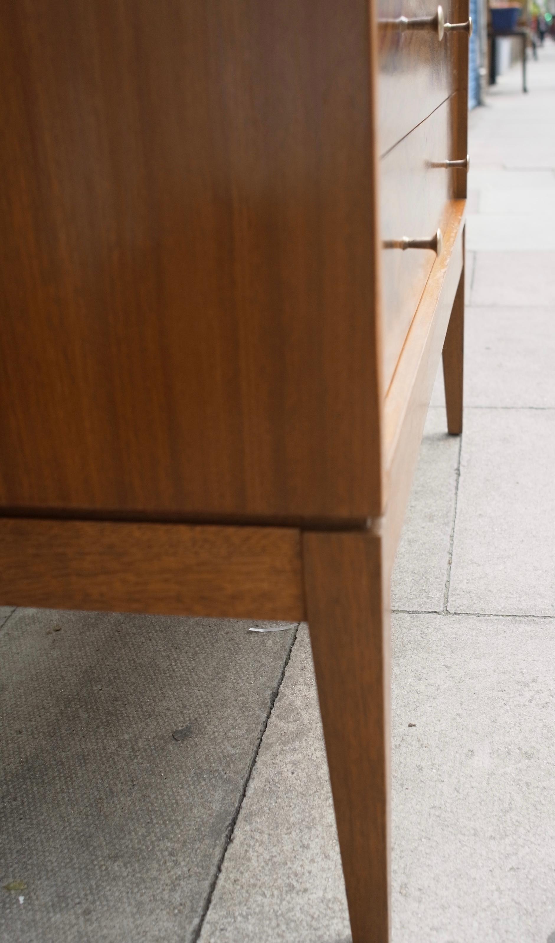 Vintage Uniflex 1960s Indian Blackwood veneer and Mahogany Chests of Drawers For Sale 3