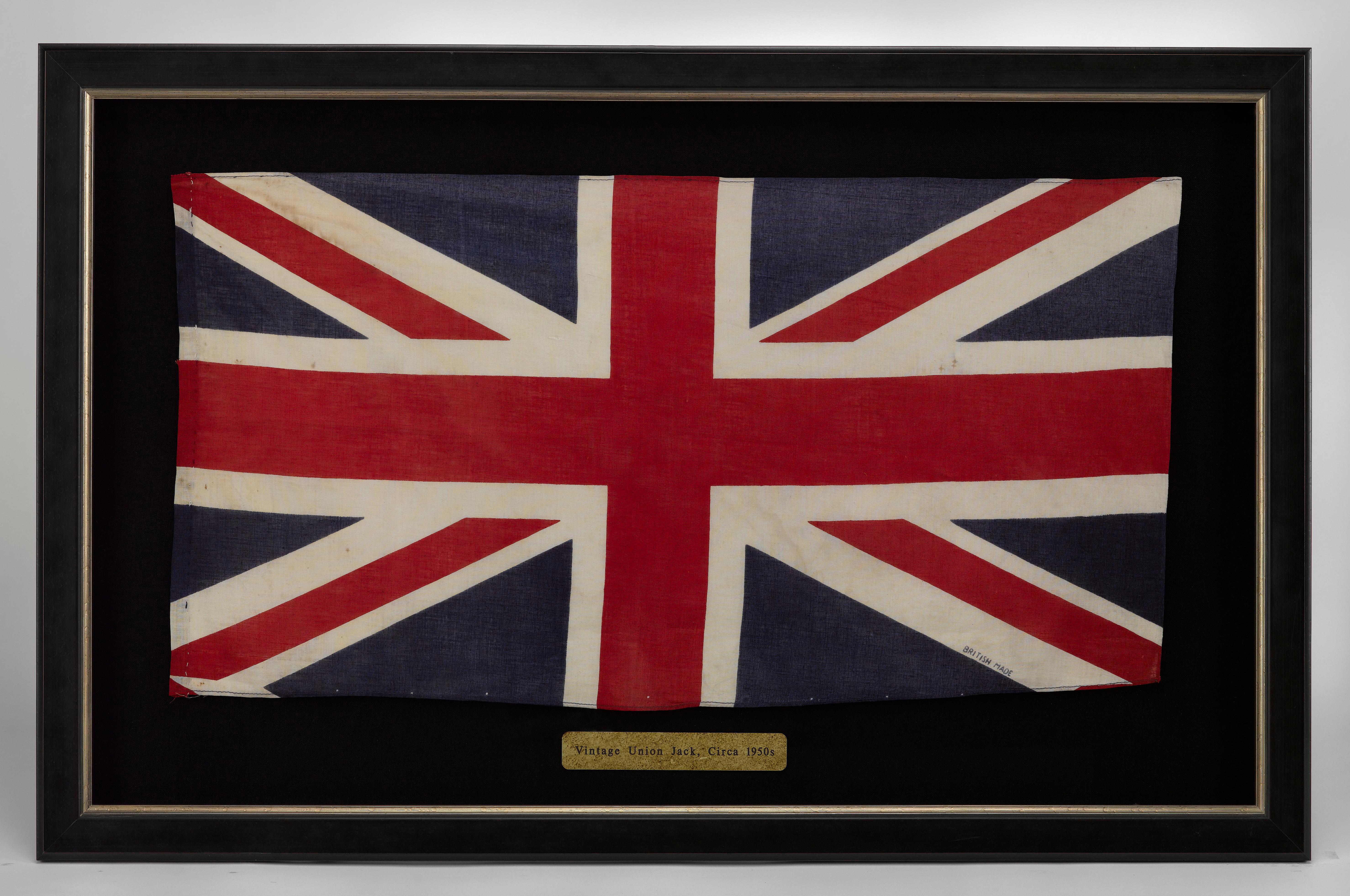 English Vintage Union Jack, Circa 1950s For Sale