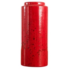 Vintage Unique Cylindrical Vase by Scheurich, West Germany