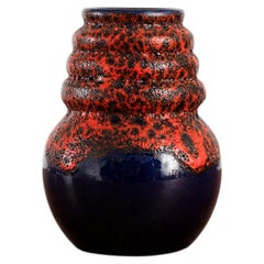 Vintage Unique Fat Lava Vase, West Germany