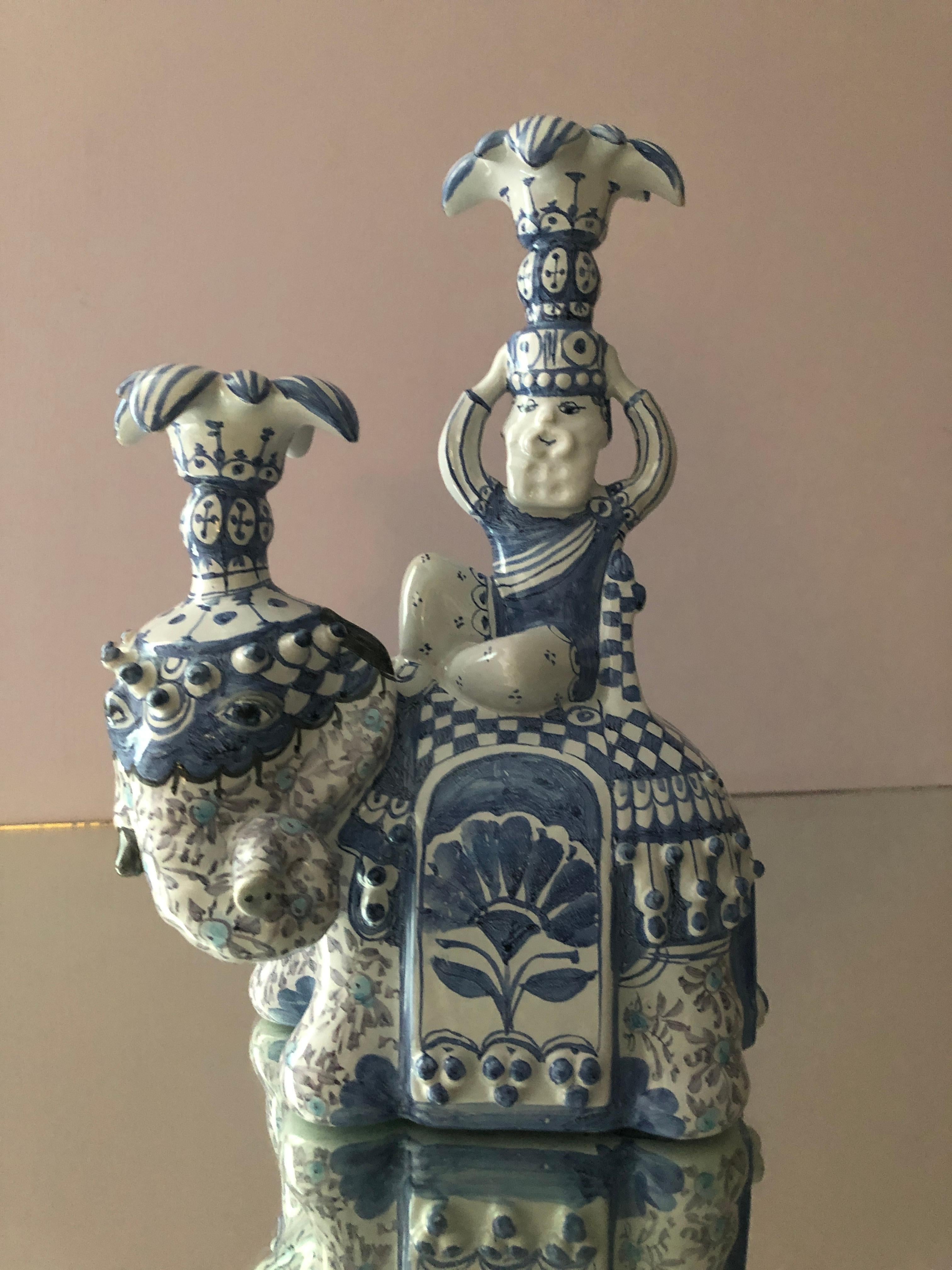 Bougeoirs Vintage Unique Figurative Bjørn Wiinblad en Céramique, Danemark 1977 en vente 13
