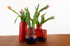 Vintage Unique Square-Form Vase, West Germany