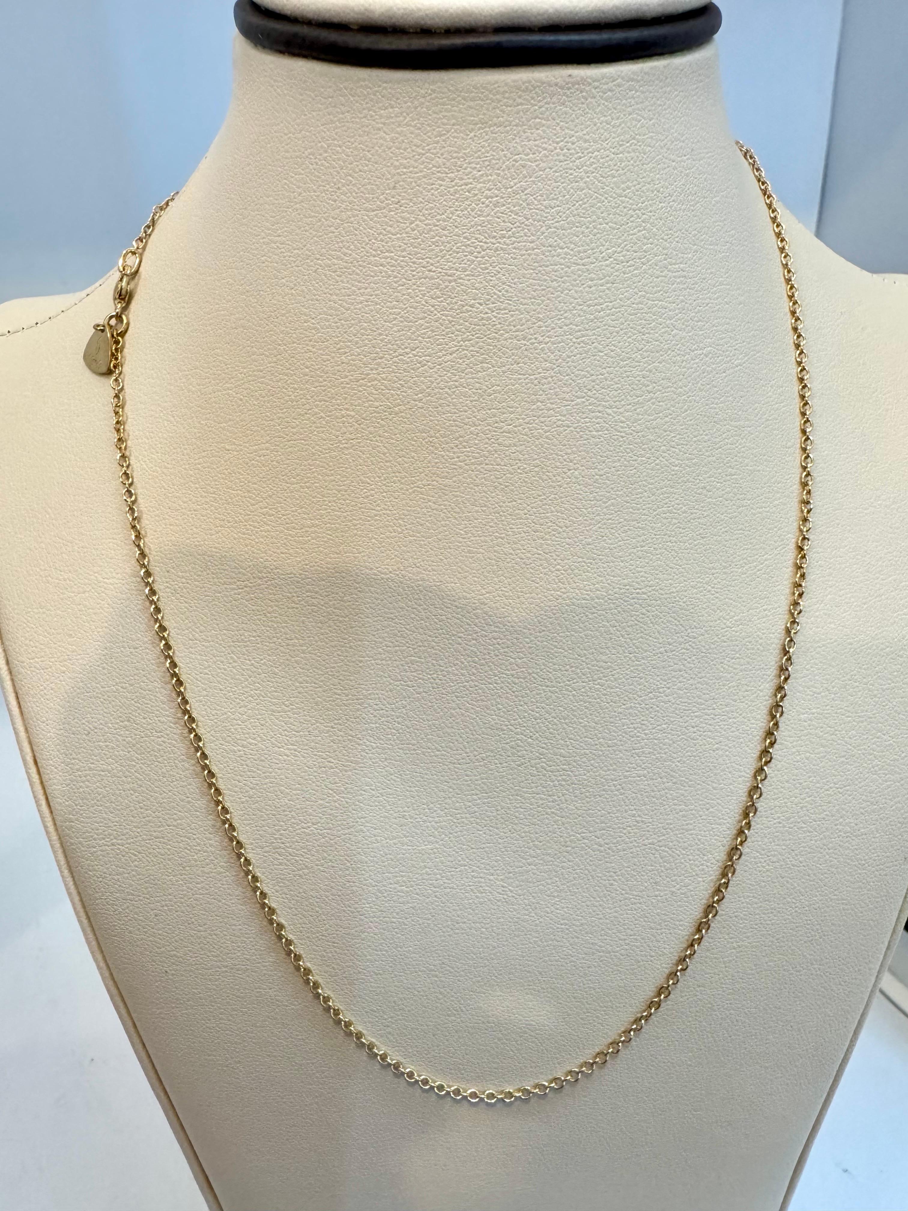 Collana unisex vintage a catena in oro giallo 18 carati, SOHO,  Italiano 17
