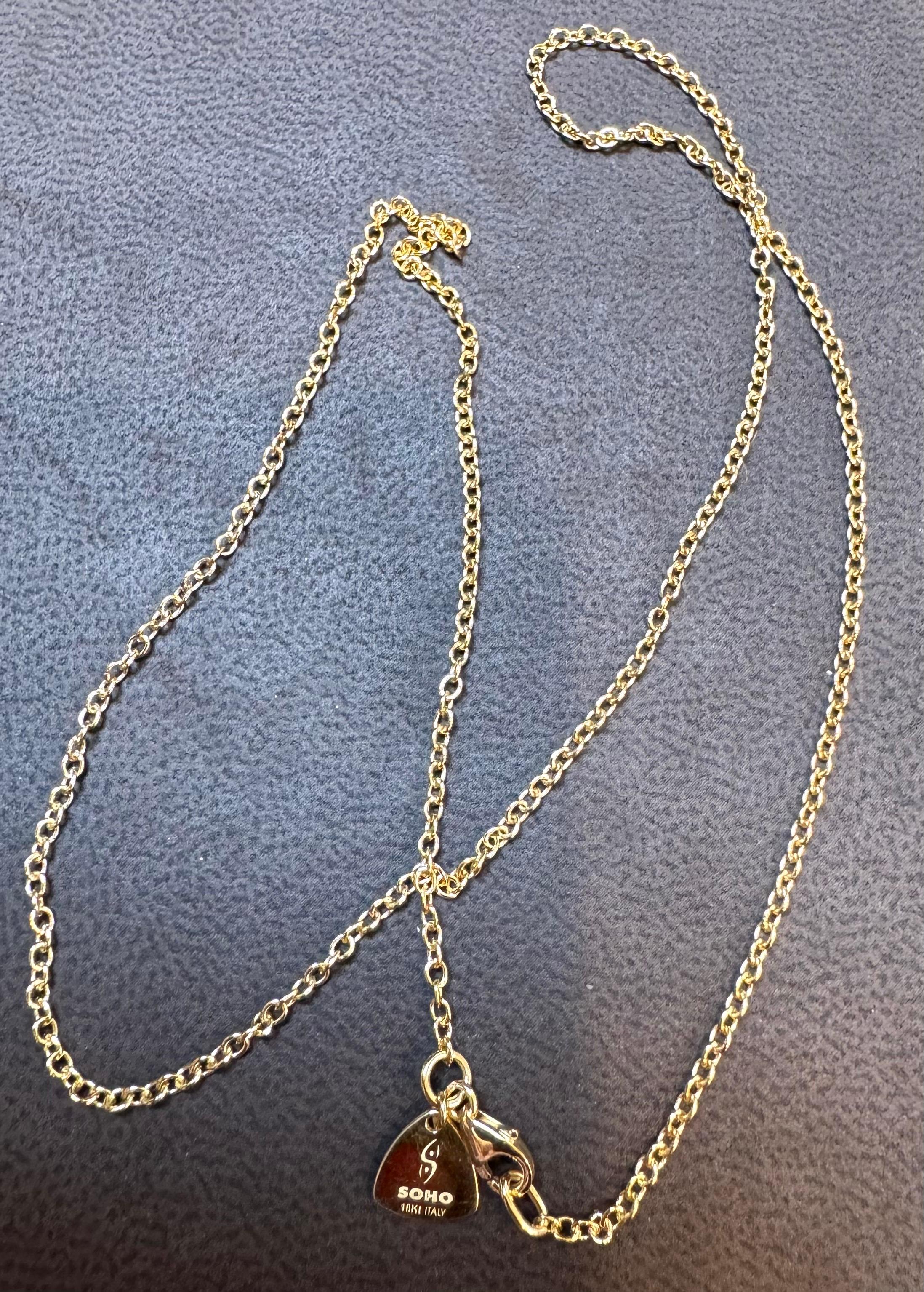 Collana vintage unisex a catena in oro giallo 18 carati, ,SOHO,  Italiano 17