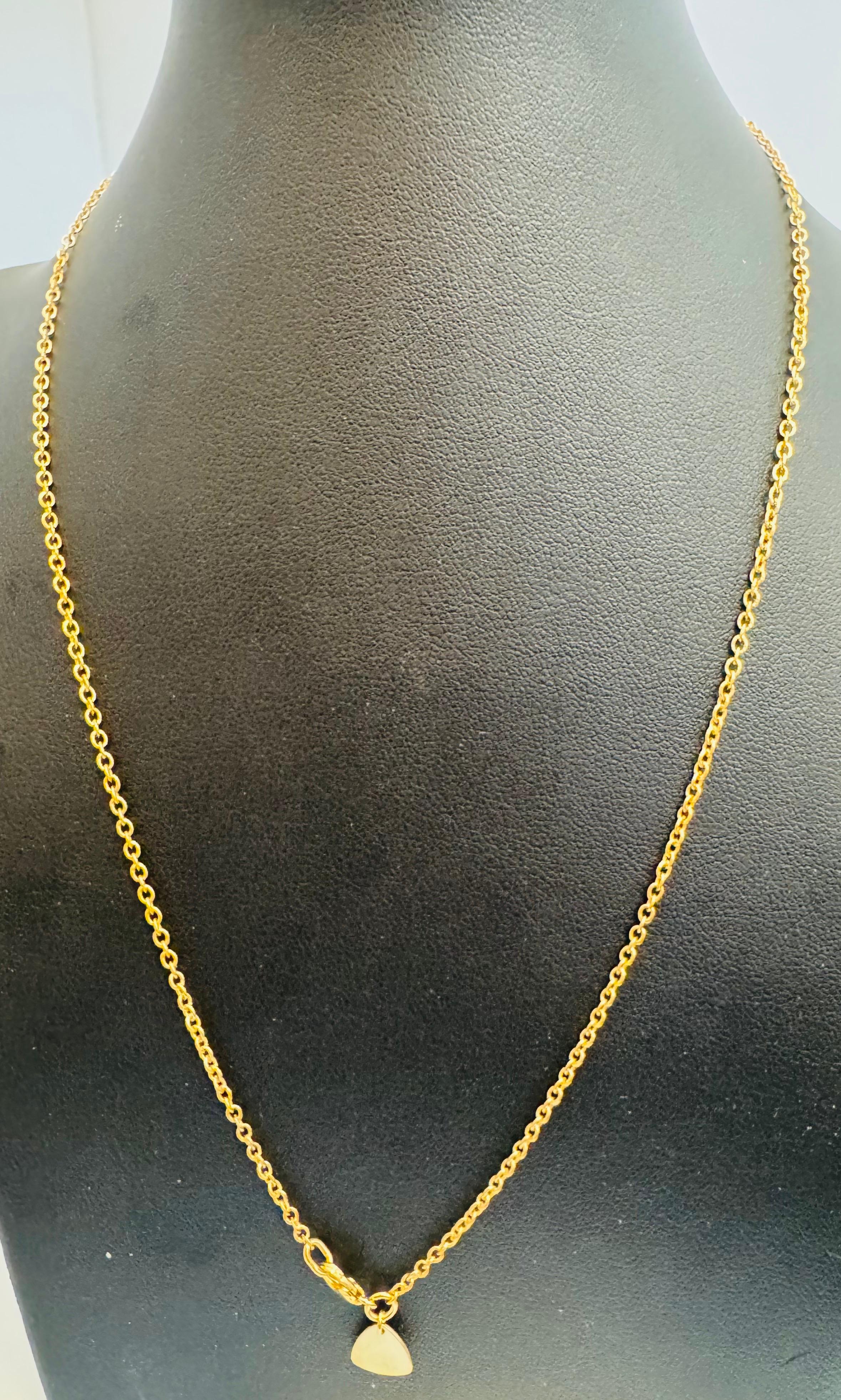 Collana unisex vintage a catena in oro giallo 18 carati, SOHO,  Italiano 17