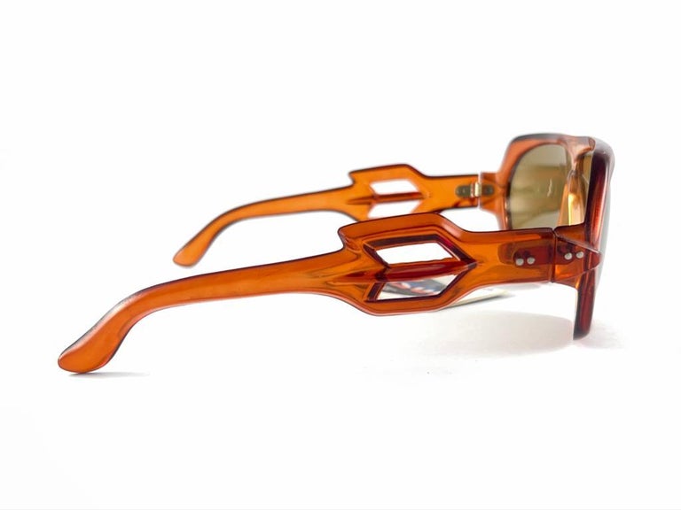 Lunettes De Soleil Vintage UNISOL - Fabriqué En France, Monture Chromée, Neuves Avec étiquettes