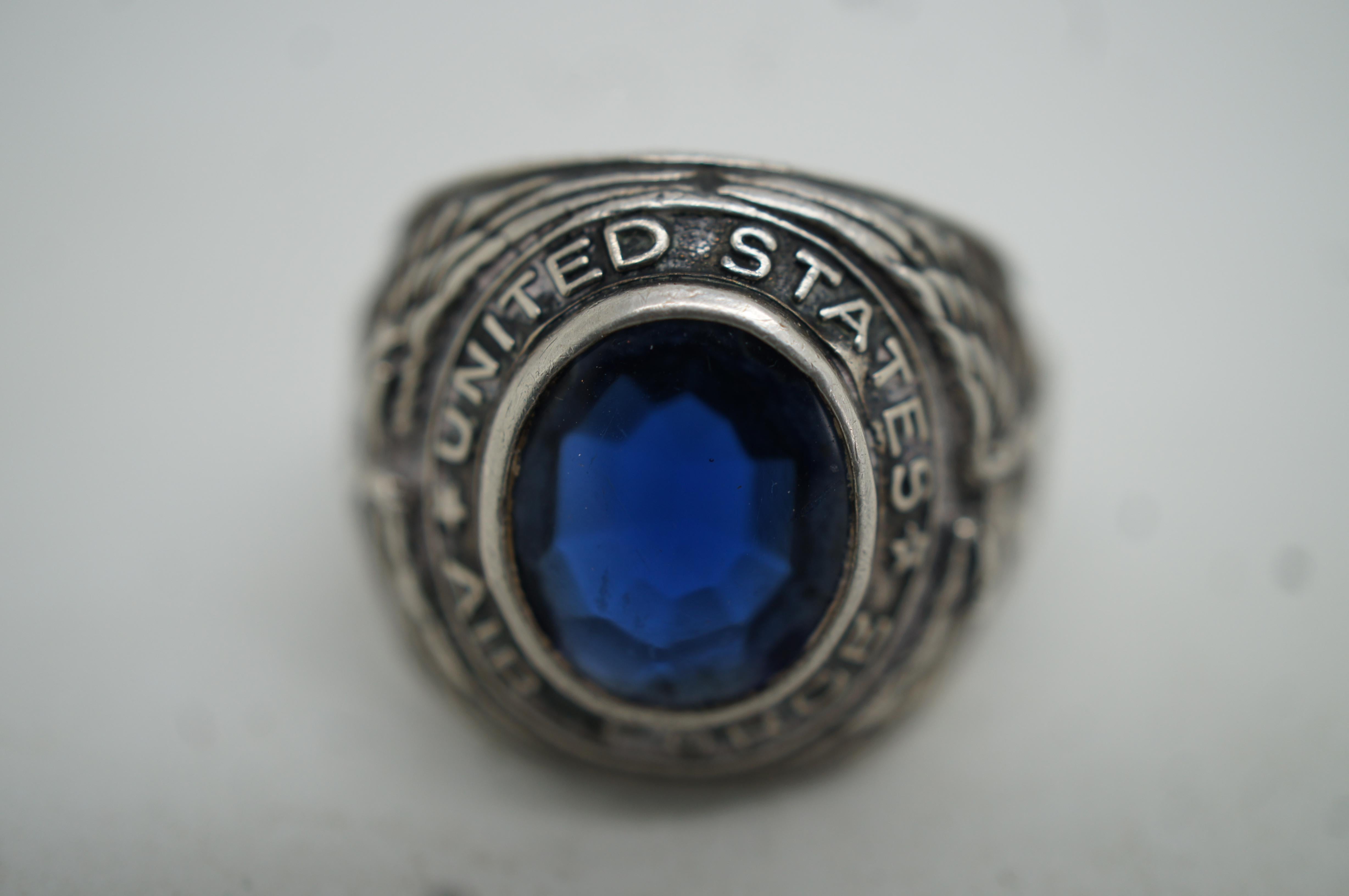 sterling silver air force rings