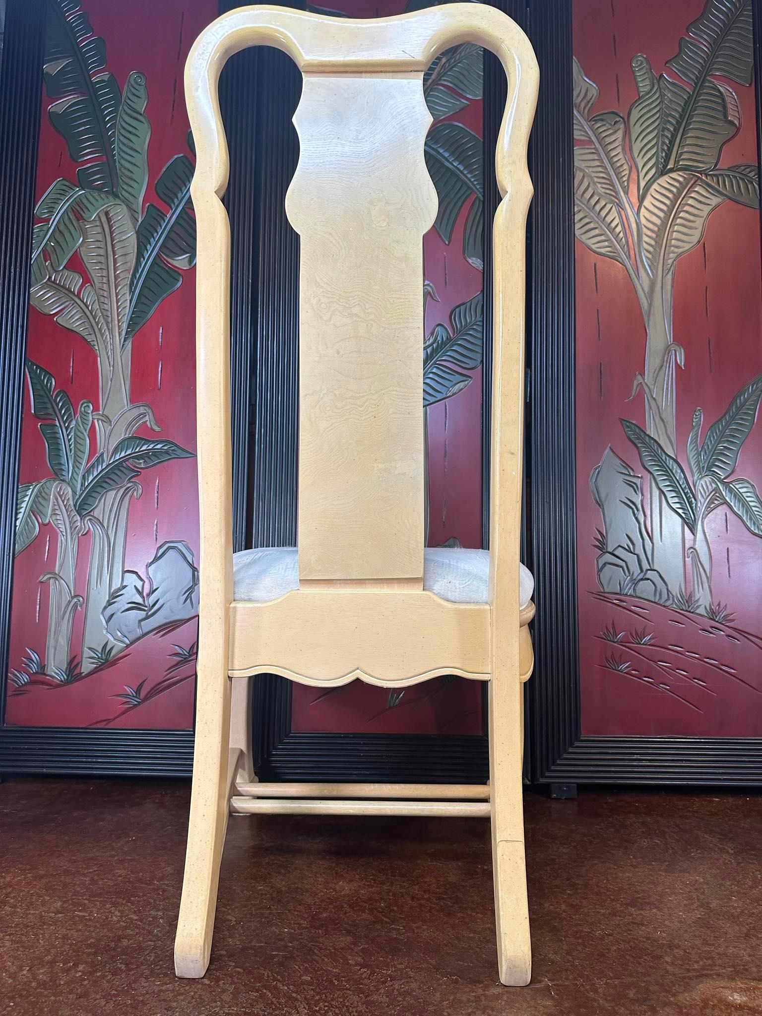Vintage Universal Furniture Chinoiserie Set of 4 Chairs For Sale 10