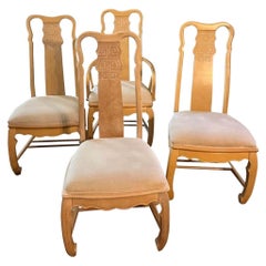 Vintage Universal Furniture Chinoiserie Set of 4 Chairs