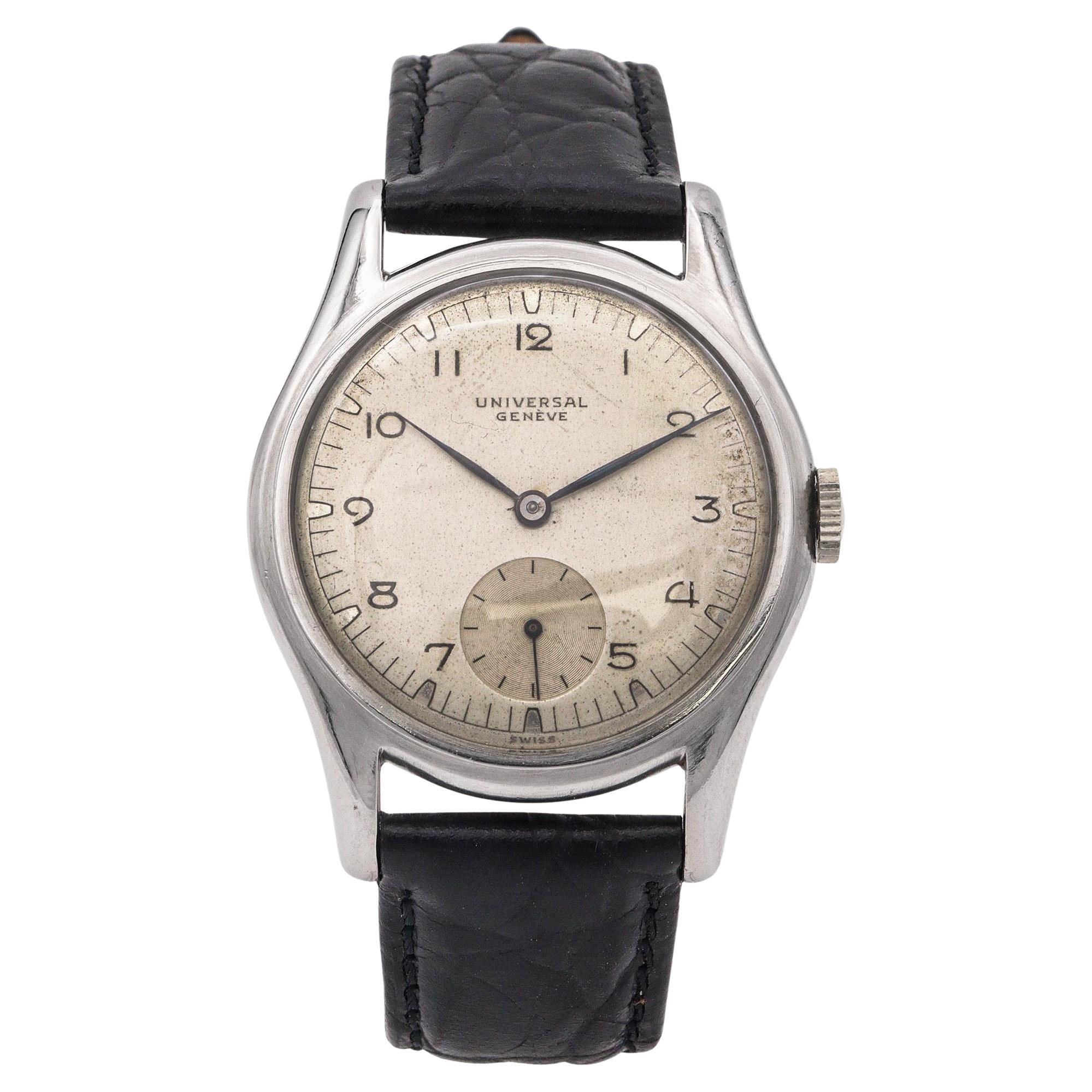 Vintage Universal Geneve Stainless Steel Men's Watch
