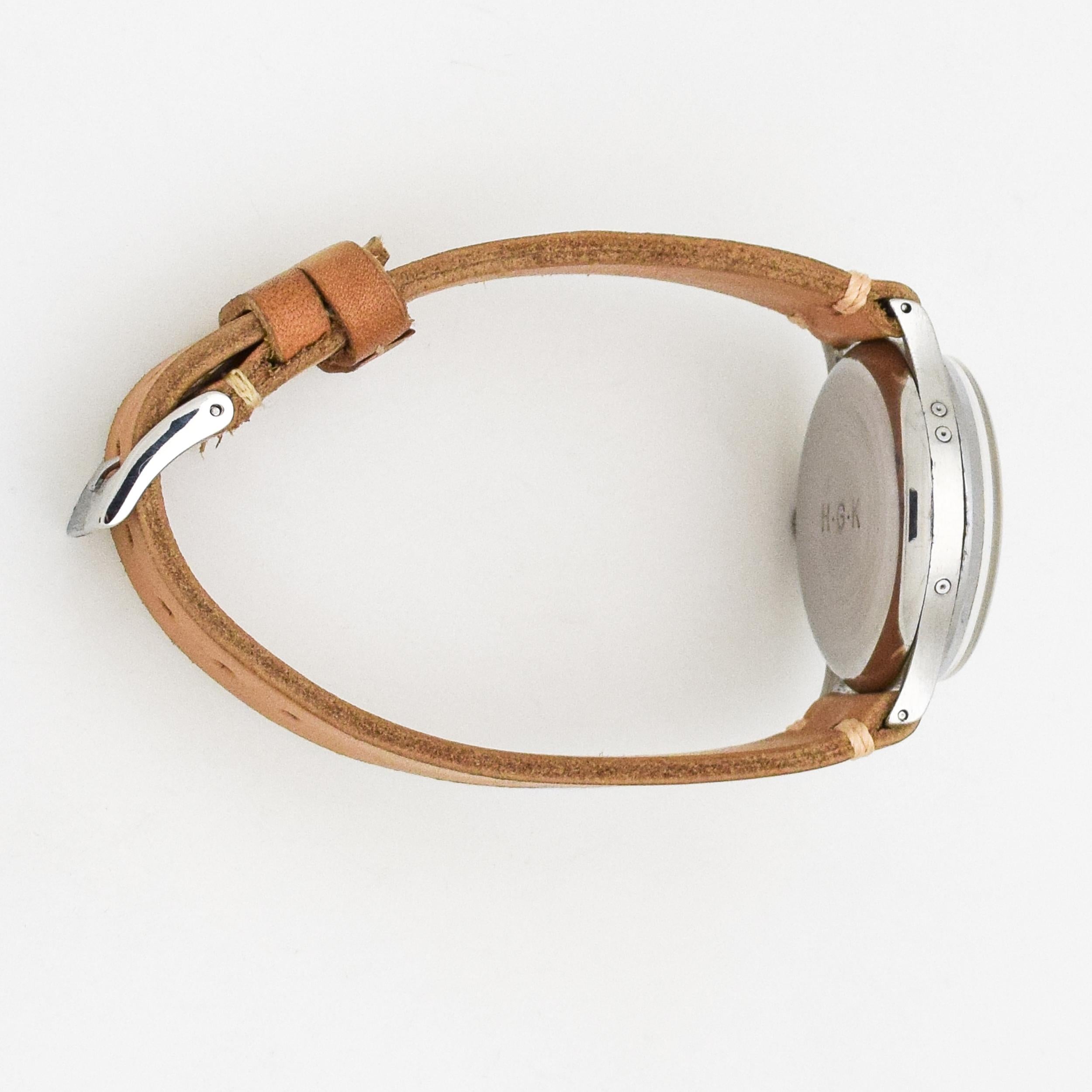 Vintage Universal Geneve Tri-Compax Stainless Steel Watch, 1943 2