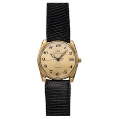 Vintage Universal Geneve Unisonic 70s Quartz Tuning Fork Champagne Numeral Dial