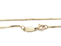 Vintage UnoAErre 14k Yellow Gold 19" S Link Chain Necklace w/ Spring Ring Clasp