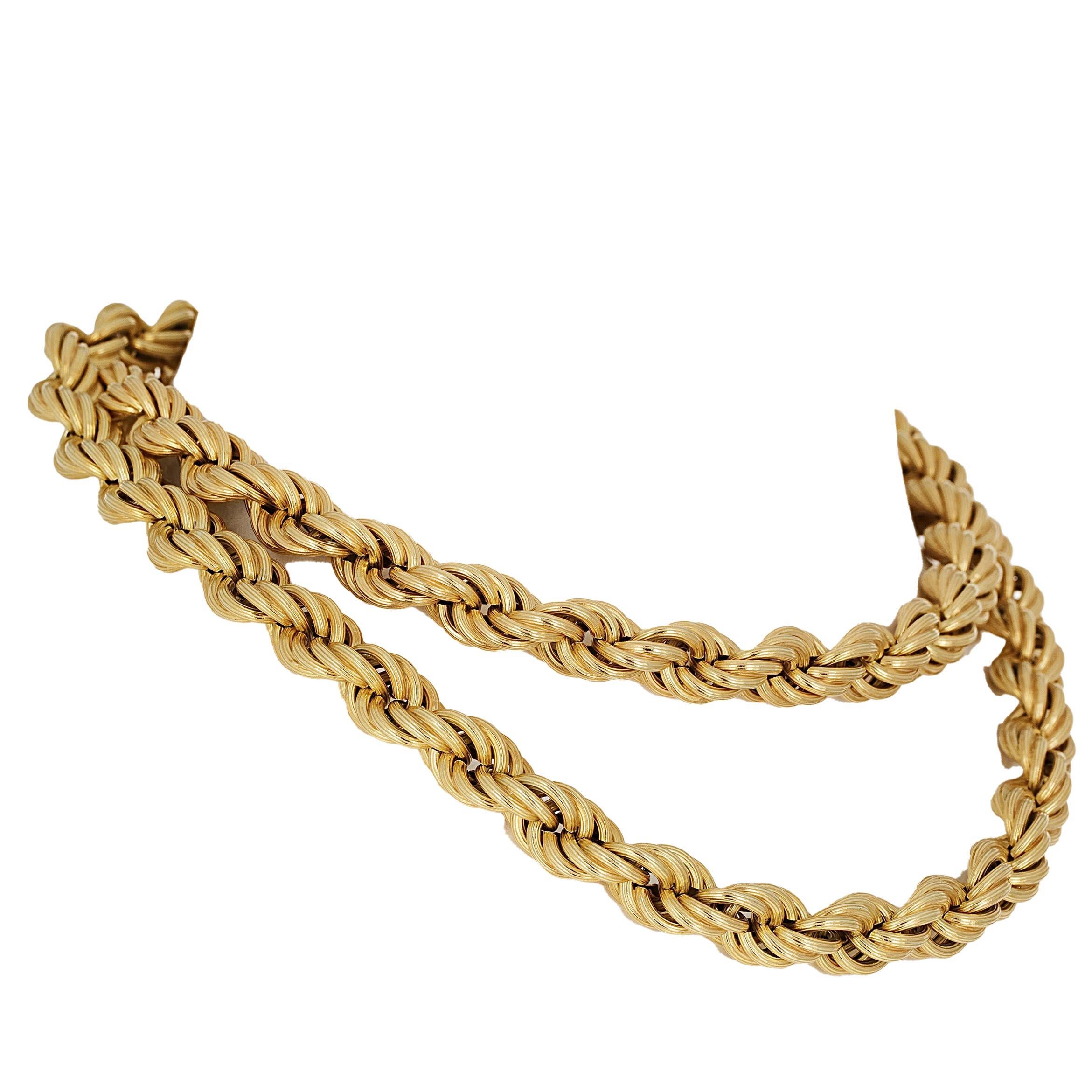 rope chain and bracelet set