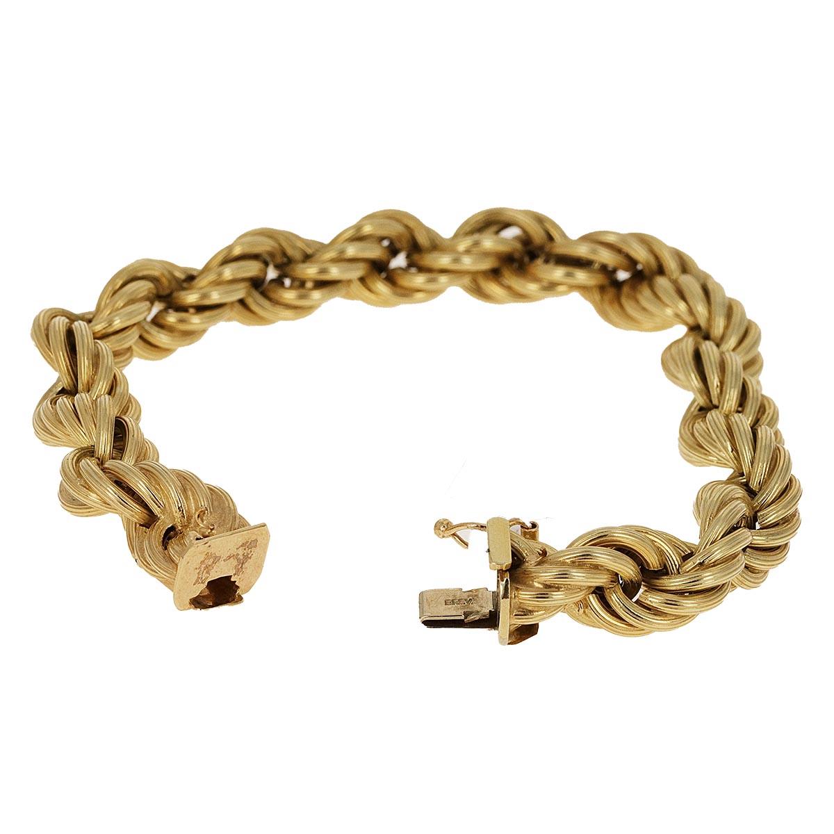 Vintage UnoAErre Gold Rope Chain Halskette und Armband Set 3