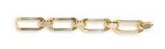 UnoAErre Bracelet italien vintage en or et platine, circa 1970