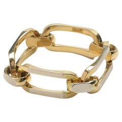 Vintage UnoAErre Italian Gold and Platinum Bracelet, circa 1970