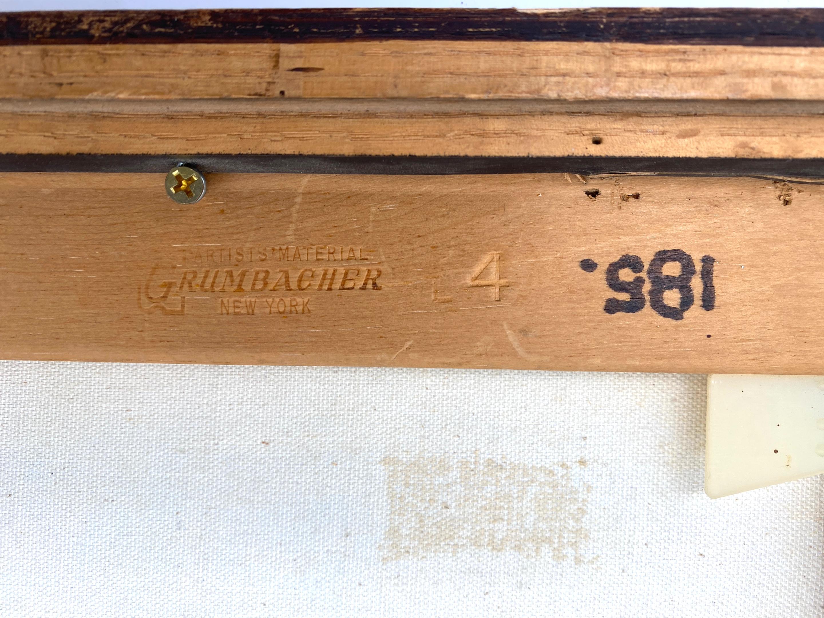 Vintage Unsigniertes Pologemälde der amerikanischen Schule, unsigniert, ca. 1970er Jahre im Angebot 6