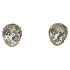 Retro Unsigned Eisenberg Crystal Earrings