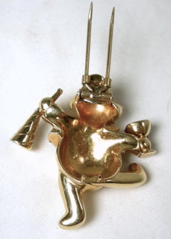 Vintage Unsigned Mazer Bear Fur-Clip/Brooch