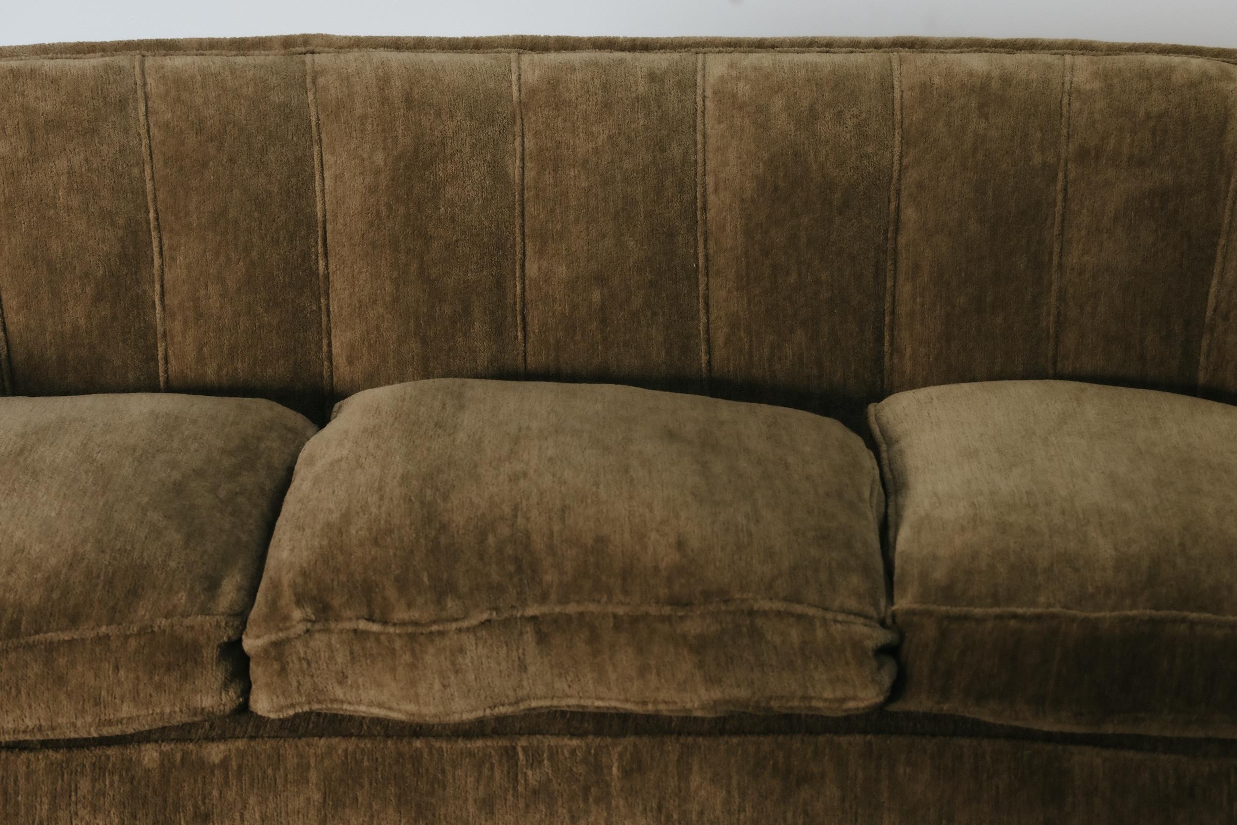 Tissu d'ameublement Sofa Vintage rembourré de Gio Ponti d'Italie, vers 1960 en vente