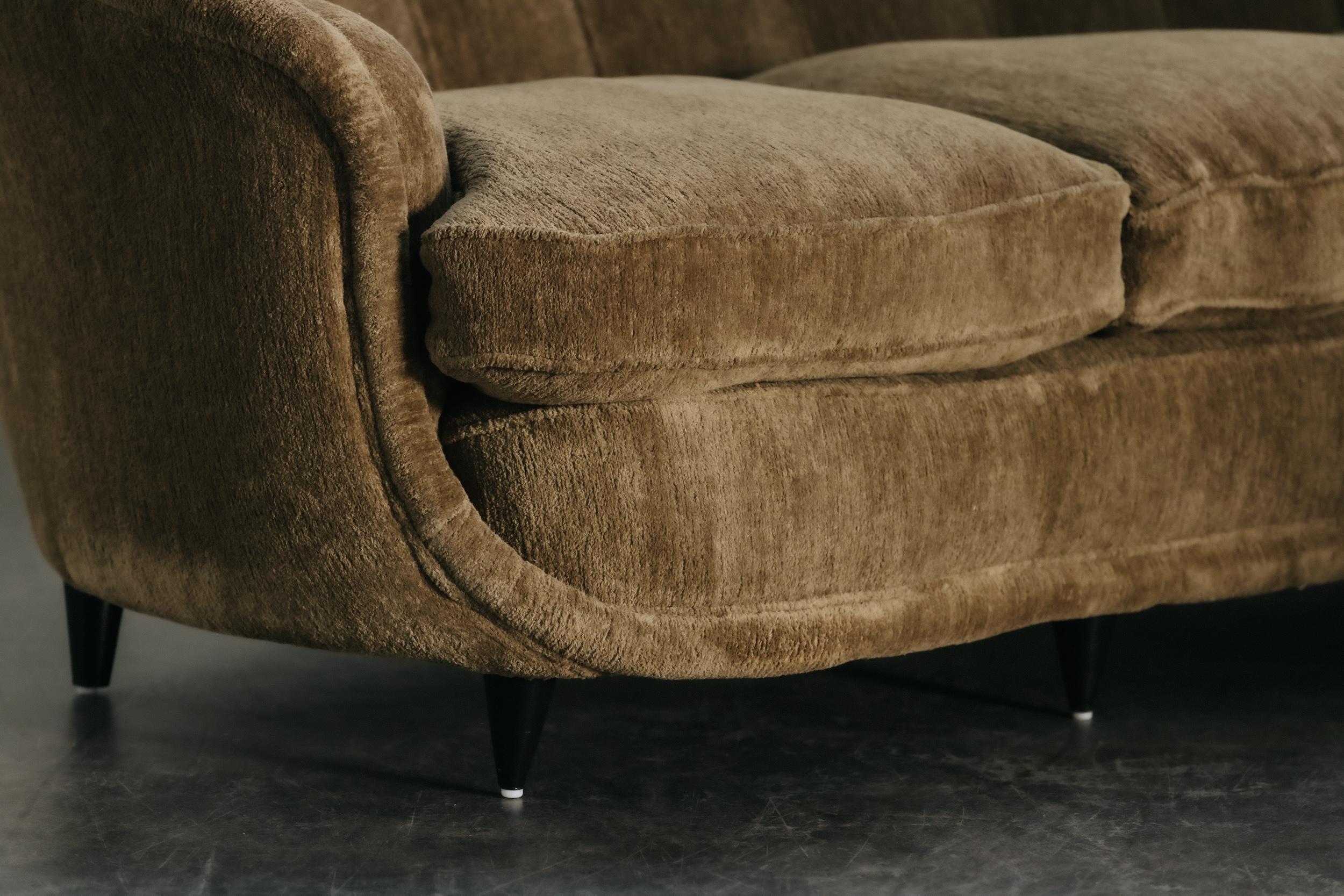 Sofa Vintage rembourré de Gio Ponti d'Italie, vers 1960 en vente 2
