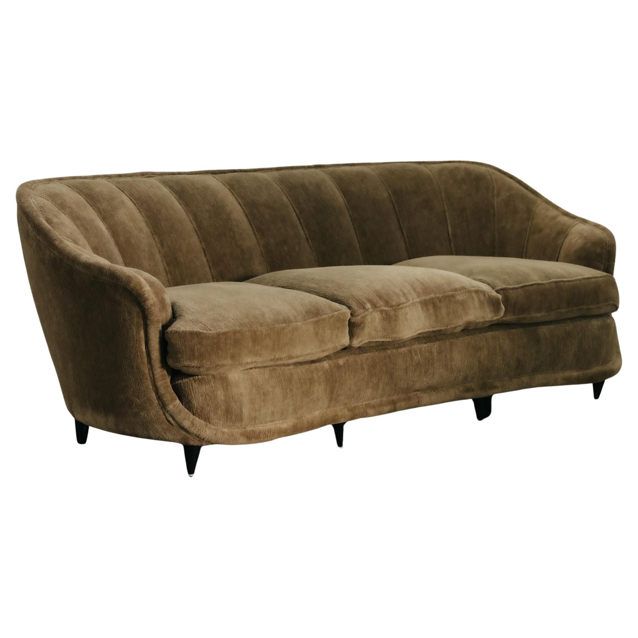 Sofa Vintage rembourré de Gio Ponti d'Italie, vers 1960