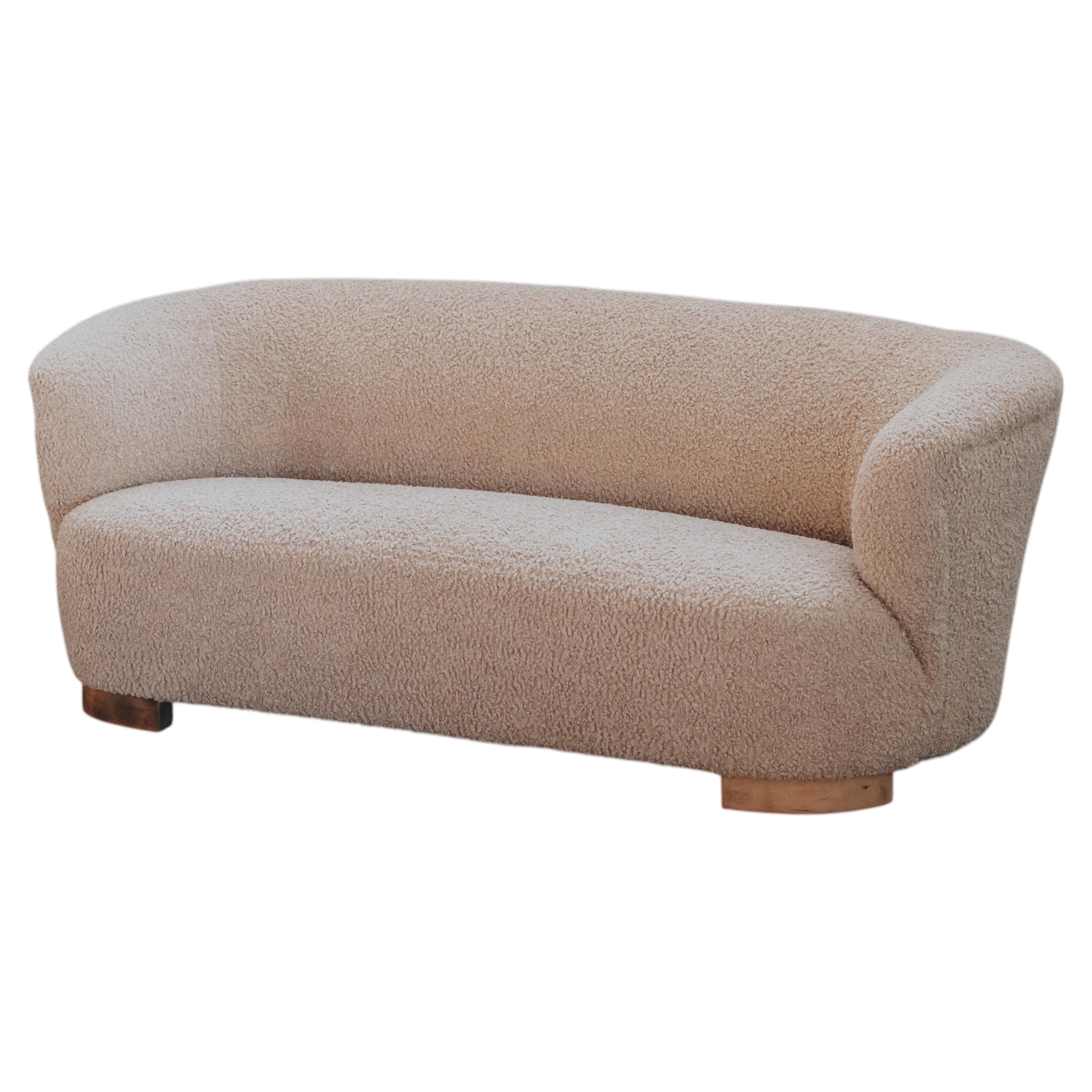 Vintage-Sofa im Polstermöbelstil aus Dänemark, CIRCA 1960 im Angebot