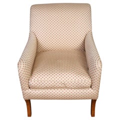 Vintage Upholstered Diamond Print Club Chair, A. Rudin