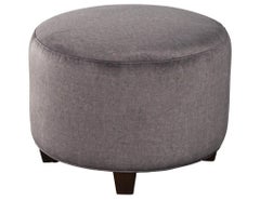 Vintage Upholstered Mid-Century Modern Ottoman Stool