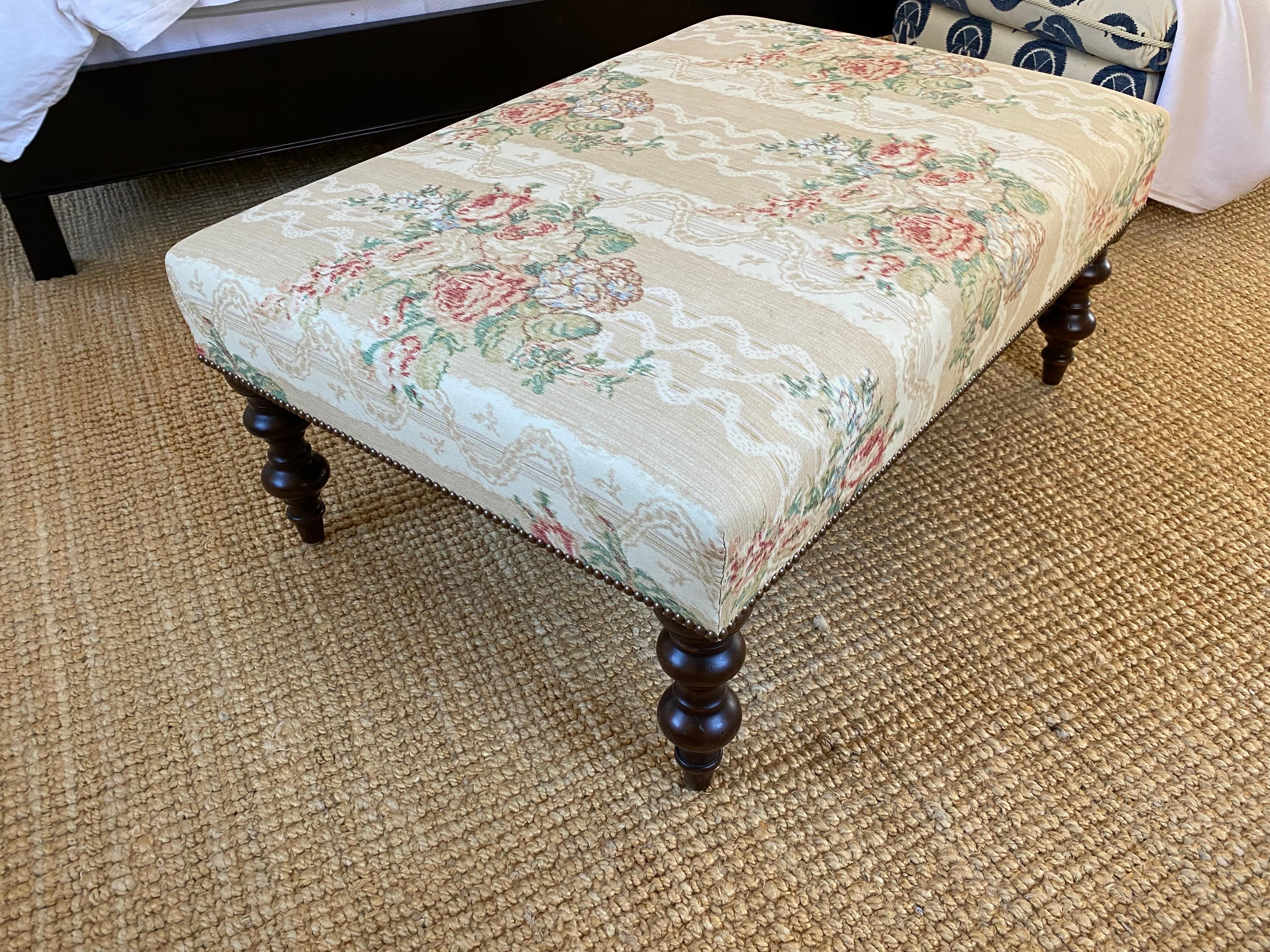 floral ottoman coffee table