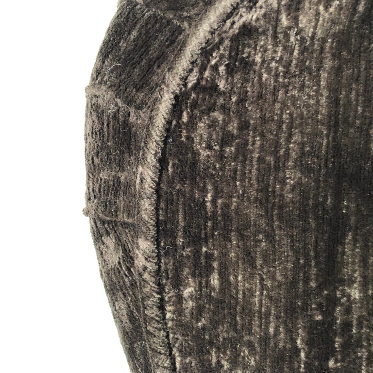 Vintage Uphostered Headboard with Linen Velvet Slipcover by Anichini at