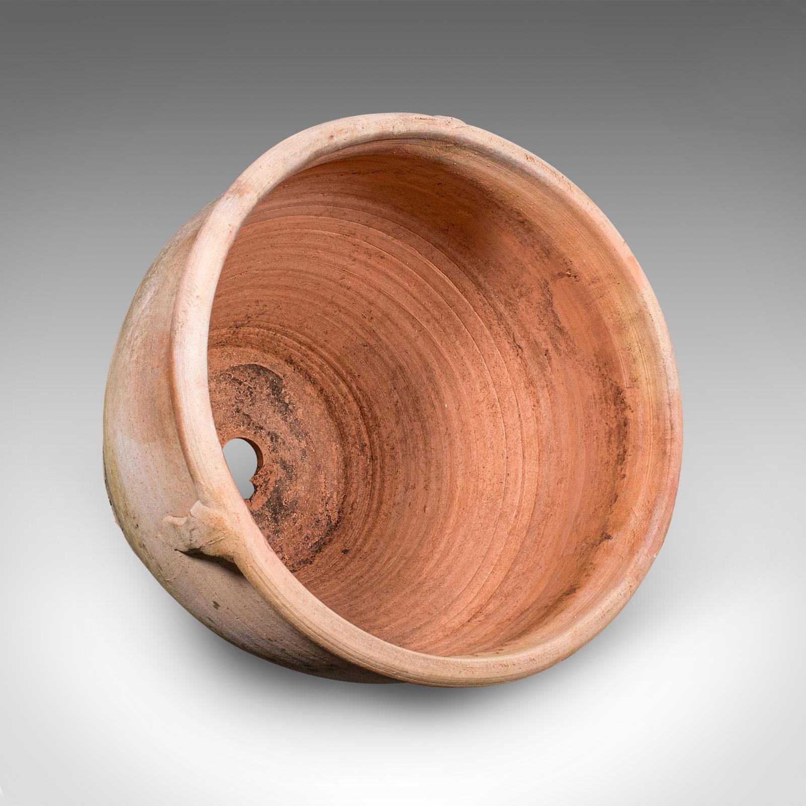 Vintage Urn Planter, Italian, Terracotta, Patio Jardiniere, Mid Century, C.1960 For Sale 1