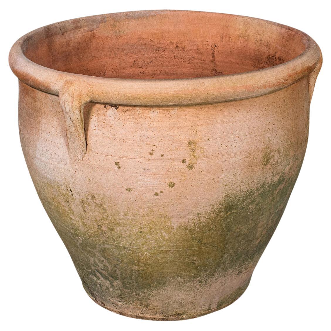 Vintage Urn Planter, Italian, Terracotta, Patio Jardiniere, Mid Century, C.1960 For Sale