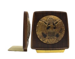 Vintage U.S. Great Seal Bookends, Circa 1950s