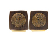 Vintage U.S. Great Seal Bookends, Circa 1950s