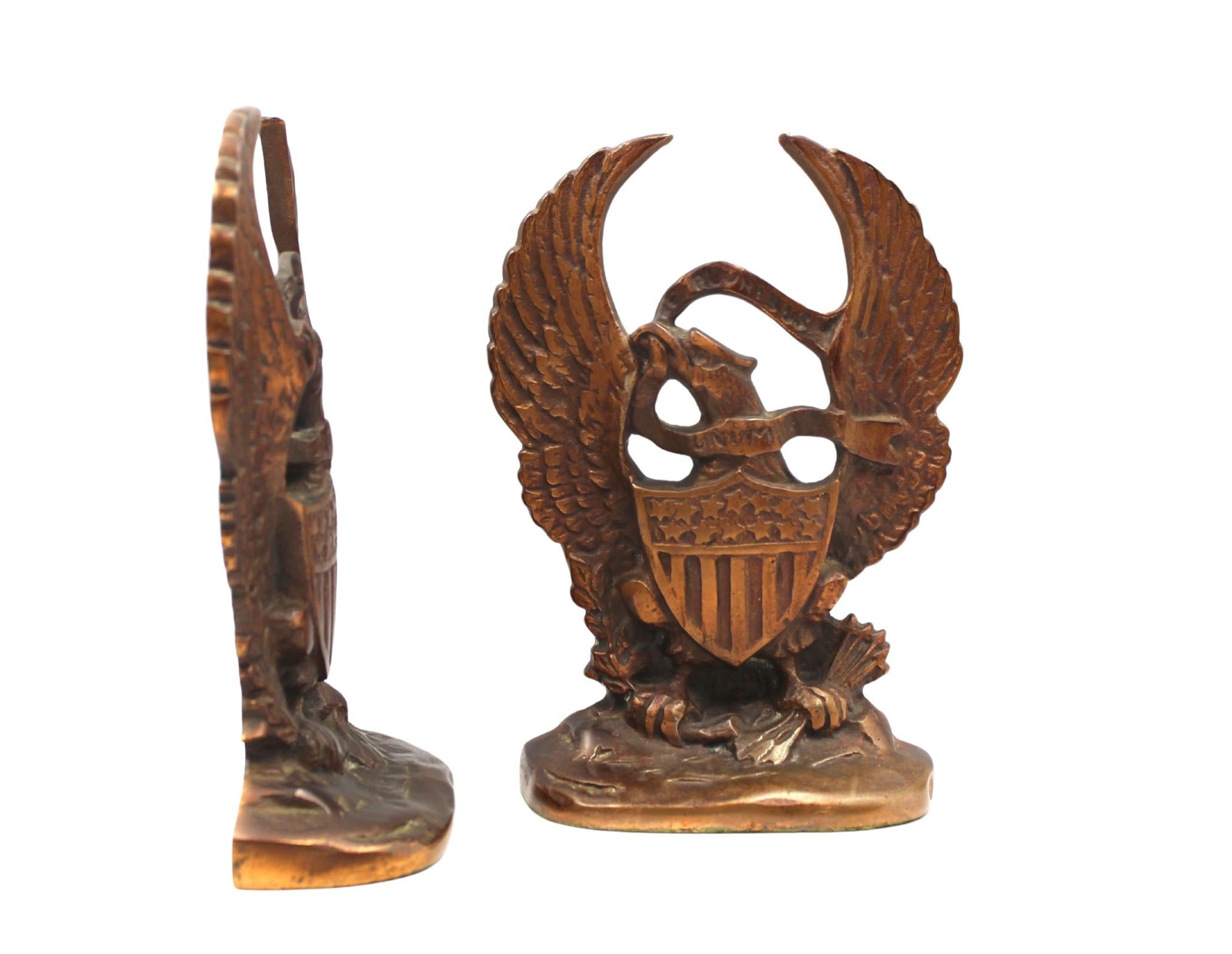 Federal Vintage U.S. Great Seal Bookends, Circa 1950s