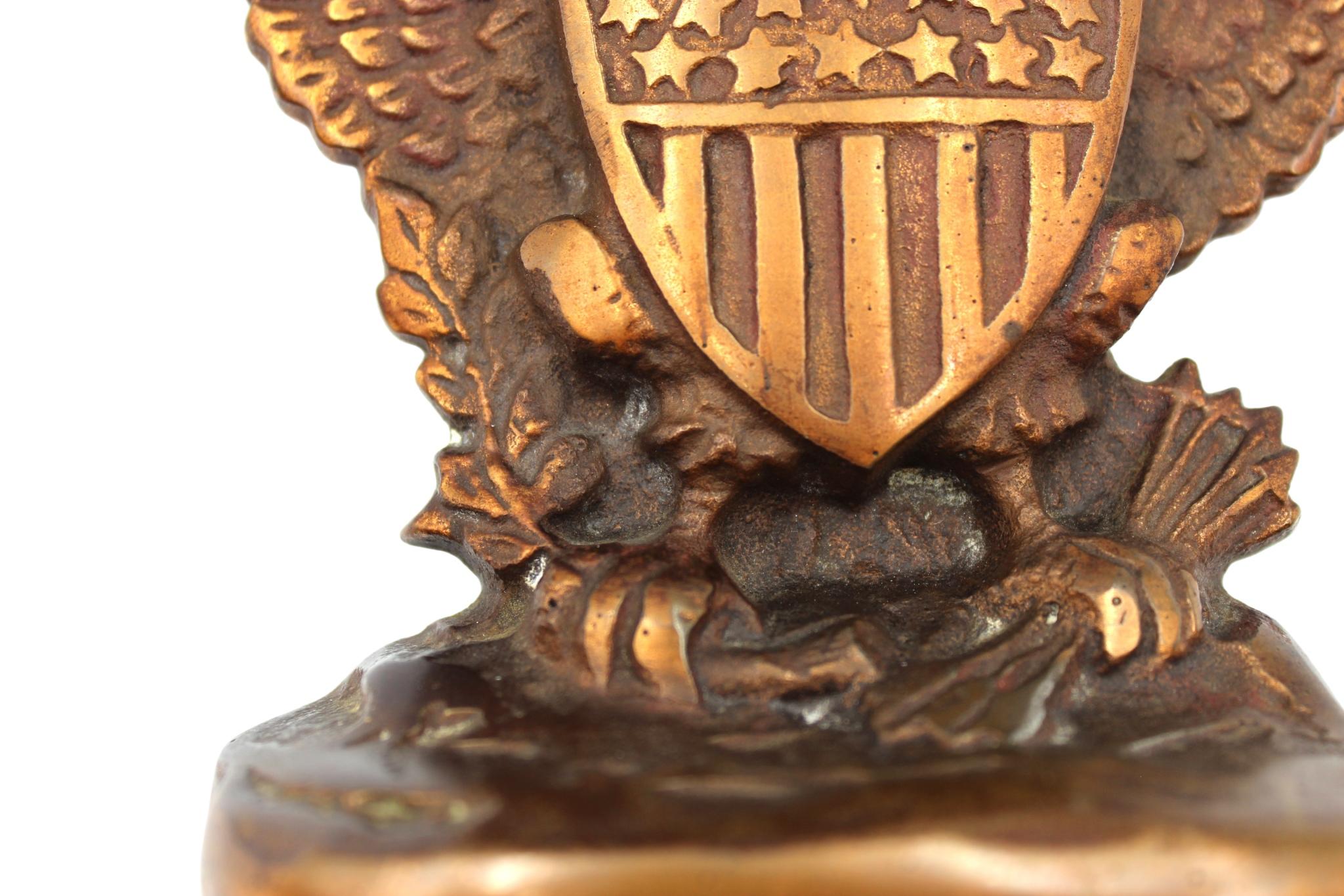 American Vintage U.S. Great Seal Bookends, Circa 1950s