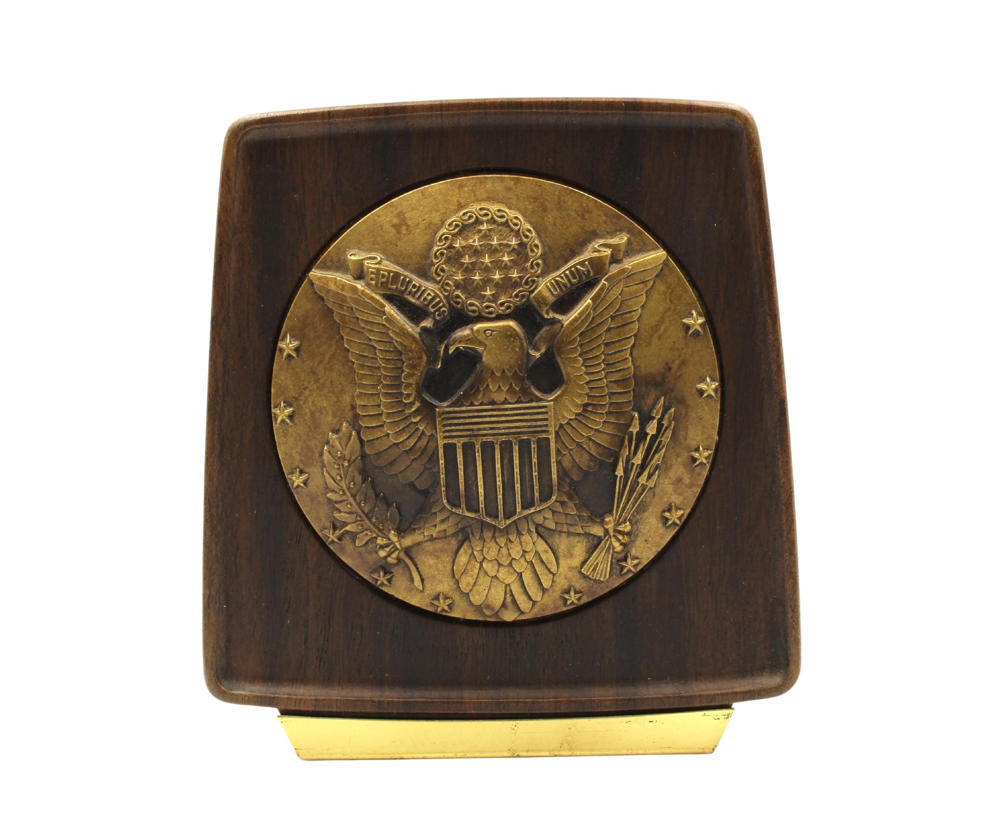 Mid-20th Century Vintage U.S. Great Seal Bookends, Circa 1950s