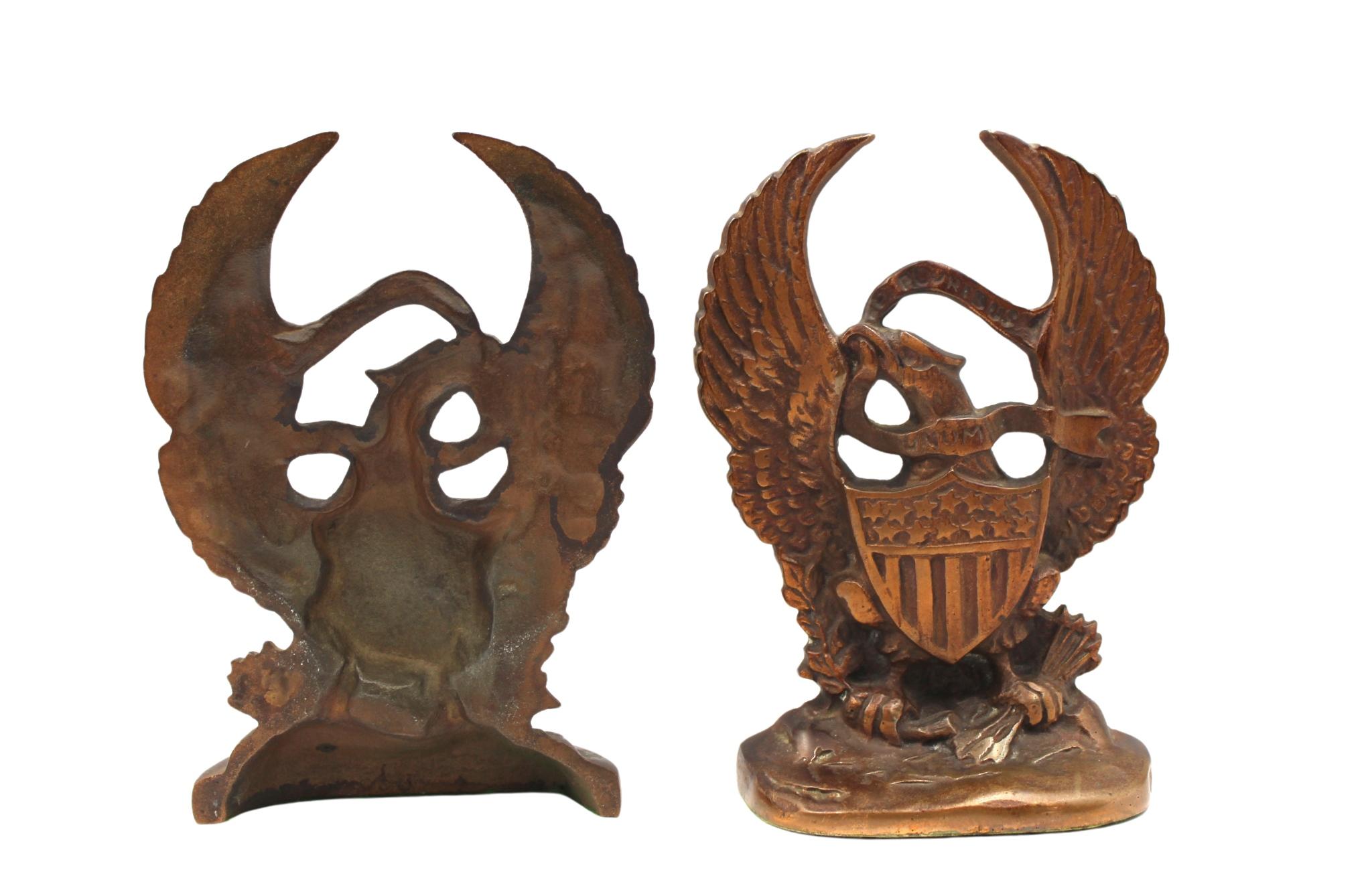 Vintage U.S. Great Seal Bookends, Circa 1950s In Good Condition In Colorado Springs, CO