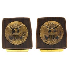 Retro U.S. Great Seal Bookends, Circa 1950s